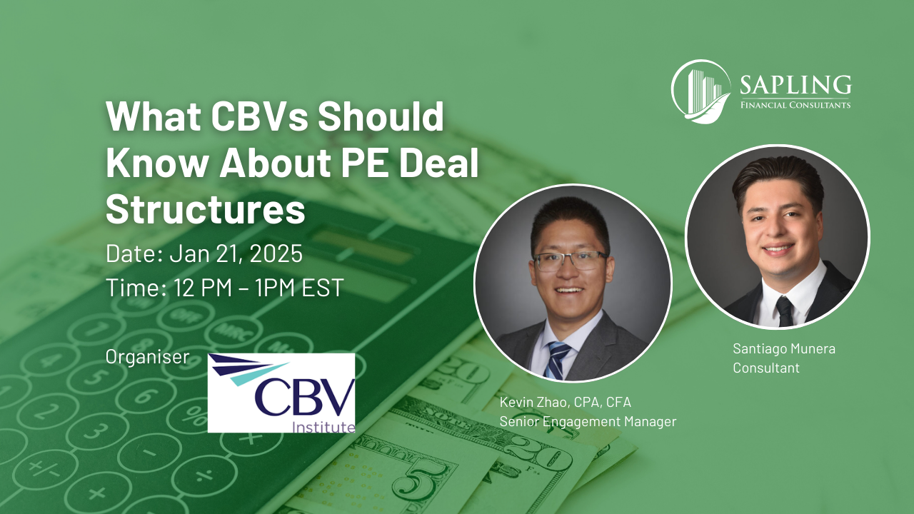 What CBVs Should Know About PE Deal Structures